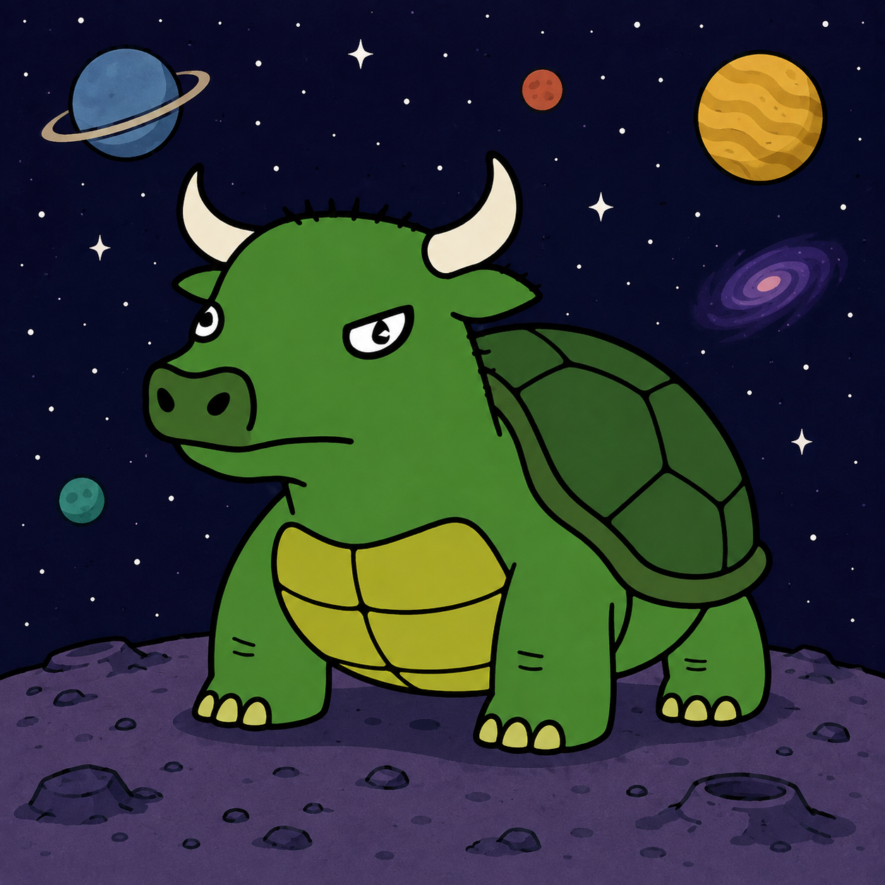 $JTurtle in the space scene