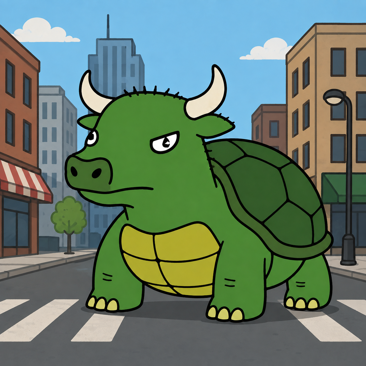 $JTurtle in the city scene